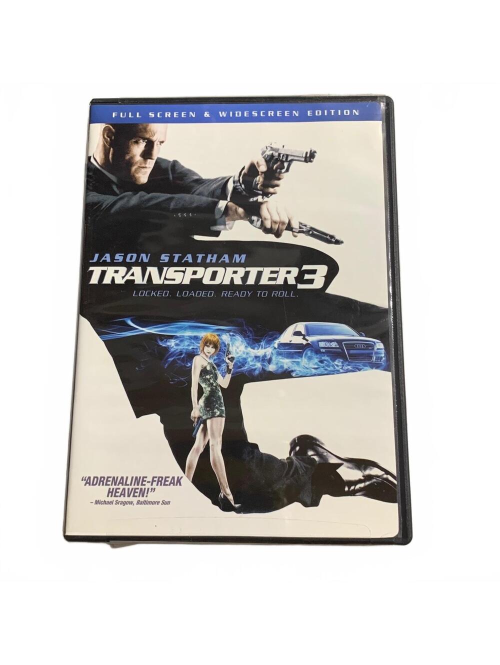 Transporter 3 DVD Full Screen & Widescreen Action Jason Statham PG-13